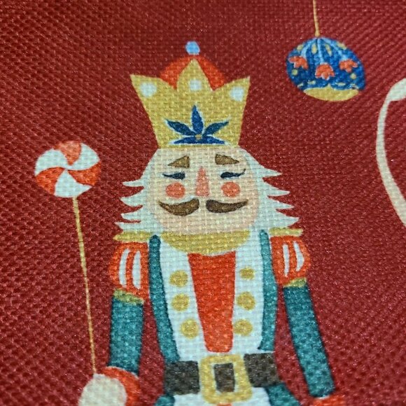 Nutcracker Christmas Pillow Cover Red Decorative Accent Case Xmas Holiday Decor - Picture 3 of 9